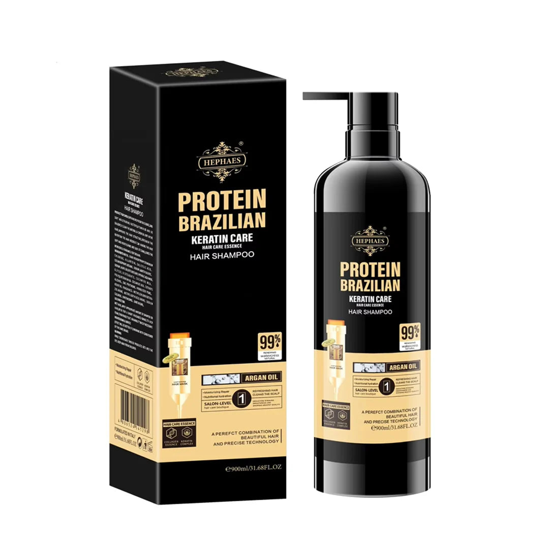 Hephaes Protein Brazilian Keratin Care Hair Shampoo 900ml
