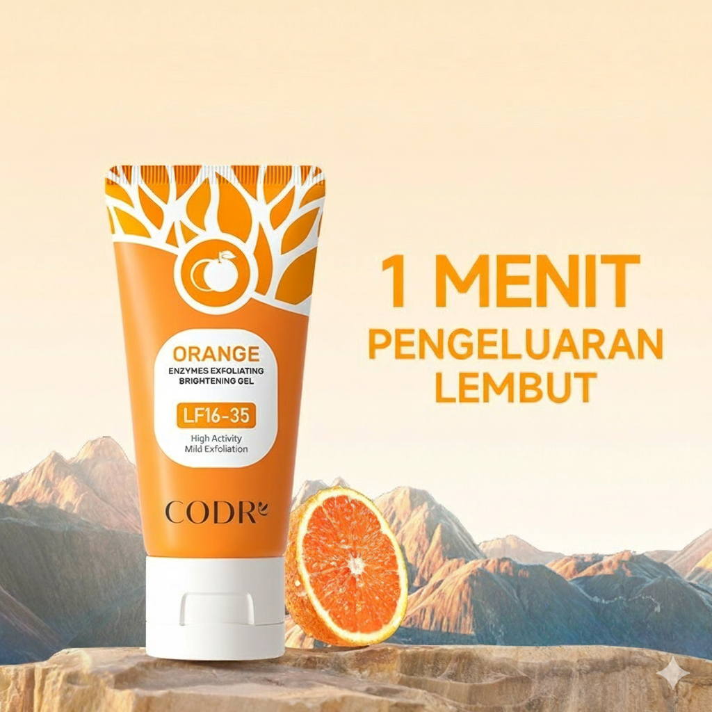 Orange whitening exfoliating gel